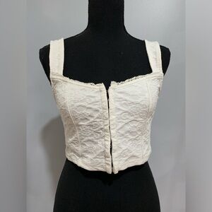 Kimchi Blue White Crop Top Tank Top